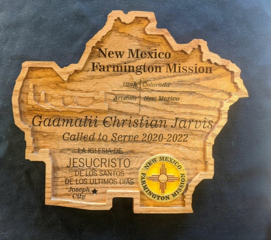 New Mexico Mission Plaque