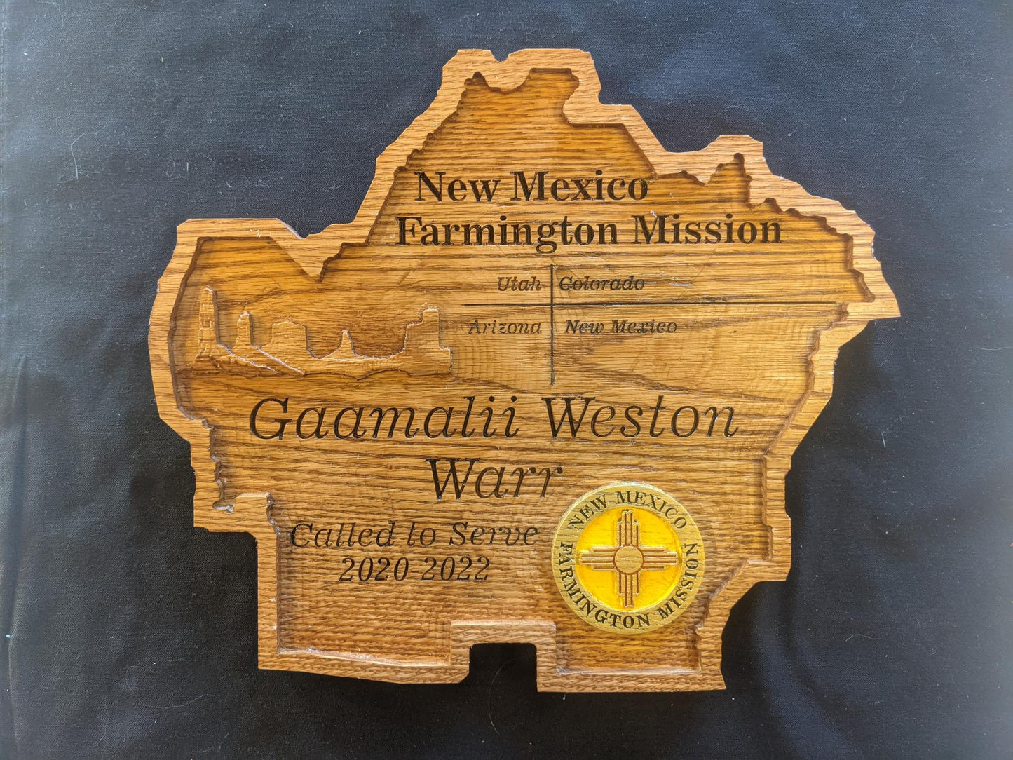 New Mexico Mission Plaque