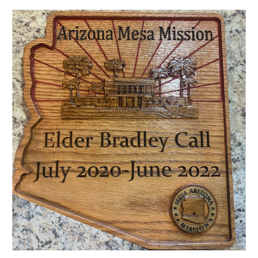 Arizona Mission Plaque